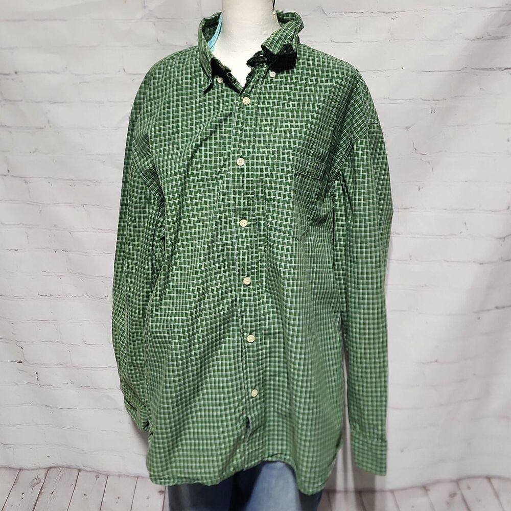 Old Navy Men's L Plaid Long Sleeve Button Down Shirt Regular Fit